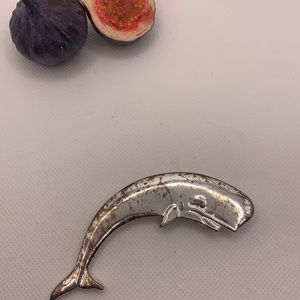 Vintage Whale Brooch